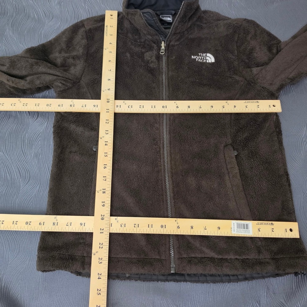 The North Face Osito Fleece Jacket Women Medium Brown Excellent Full Zip Soft - Picture 4 of 11